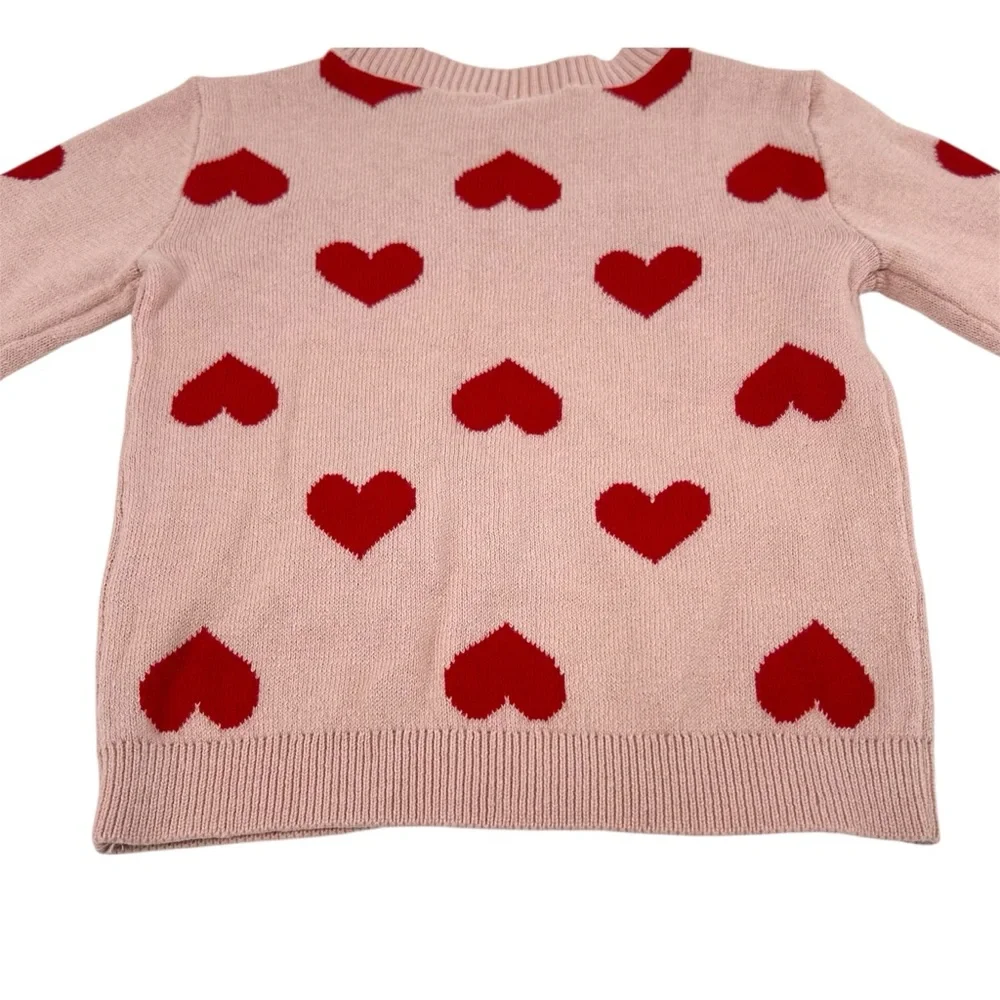 NWT Carter’s Pullover All Over Heart Print Sweater Pink and Red Size 18 Months